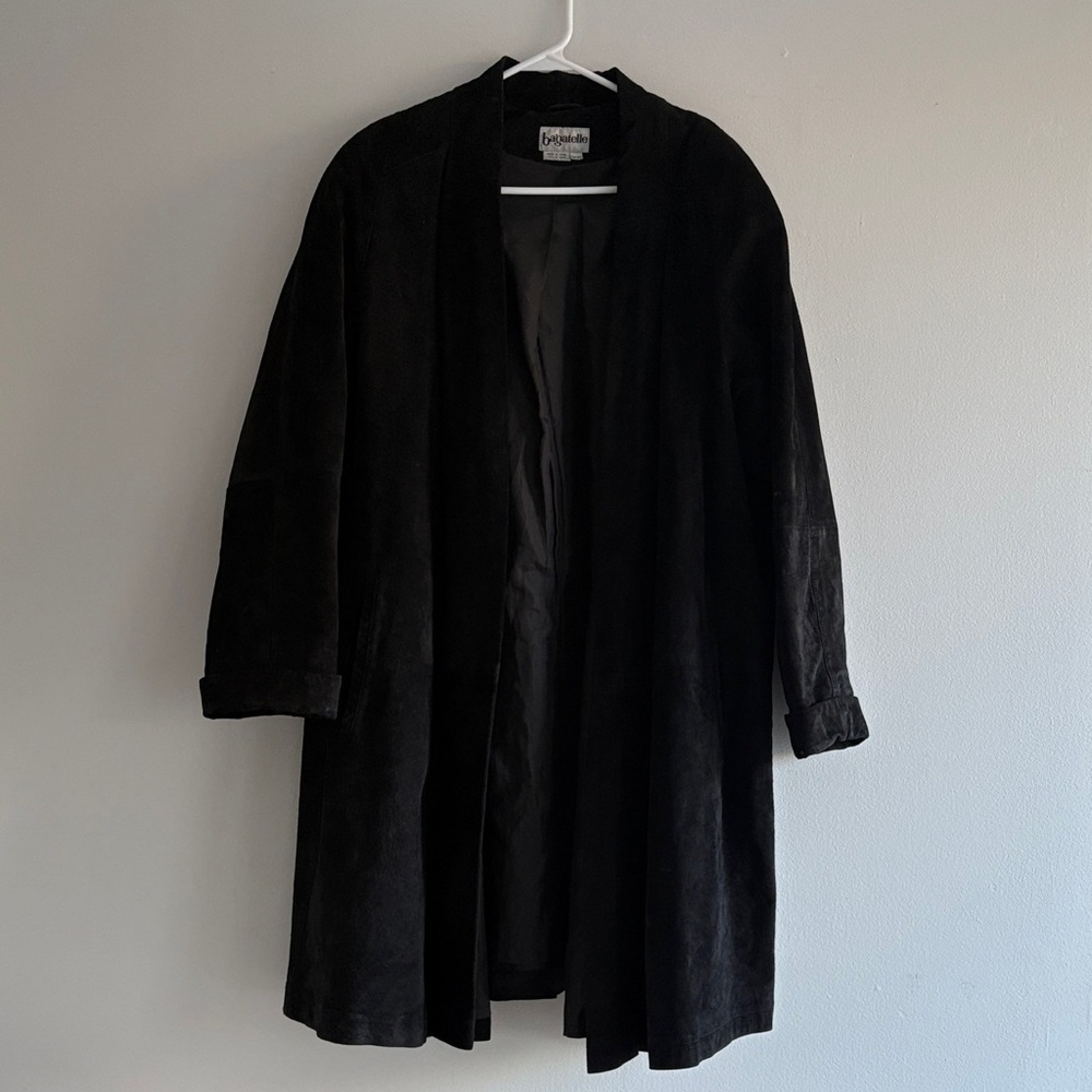 Vintage Suede Bagatelle Long Duster Jacket
